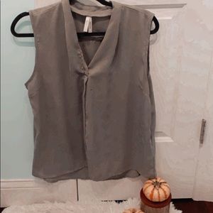 Light olive blouse